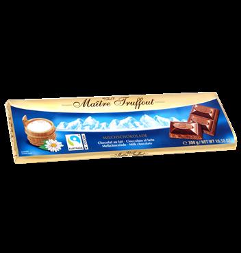 MAITRE TRUFFOUT  Mléčná čokoláda 300g(FAIRTRADE) 