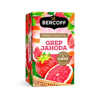 BERCOFF Prémiový ovocný čaj 16x2g GREP&JAHODA