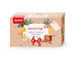 APOTHEKE kolekce zimních čajů ZIMNÍ,SVÁTEČNÍ PUNČ,VÁNOČNÍ 3x20x2g (20)