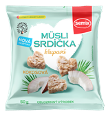 SEMIX Musli srdíčka křupavá kokosová 50g