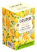 BASILUR ORGANSIA BIO Lemon Ginger & Manuka Honey přebal 18x1,8