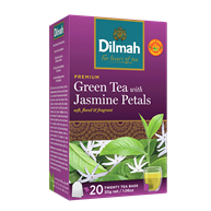 DILMAH Jasmín zelený čaj s květy jasmínu 20x1,5g