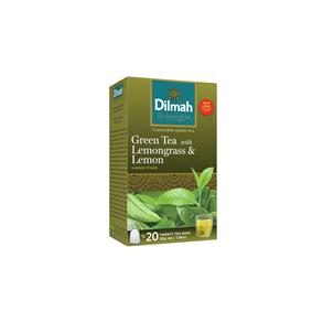 DILMAH Citronová tráva zelený čaj s citronovou trávou 20x1,5g