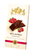 CARLA Hořká čokoláda 60% s malinou 80g 