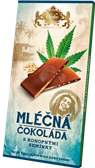 CARLA Mléčná čokoláda s konopnými semínky 80g