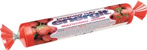 ENERGIT Hroznový cukr multivitamín jahoda 17 tablet