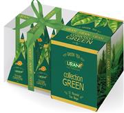LIRAN COLLECTION GREEN dárkové pyramidky se zelenými čaji  12x2g