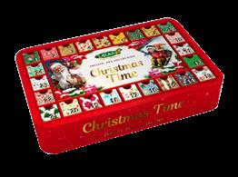LIRAN Christmas Time-vánoční plechovka "SANTA" 6x10x2g (6)