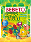 BEBETO LOVELY FRUITS -  želé směs ovoce 80g 