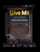 GIVE ME BITTER DARK COCOA  oplatek s čokoládovou polevou a krémem z hořké čokolády 30g(24)