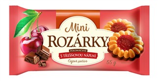 Mini ROZÁRKY polomáčené s třešňovou náplní 55g (49)