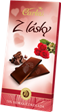 CARLA Hořká čokoláda 70% "Z lásky" 80g