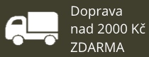 Doprava zdarma nad 2000 Kč