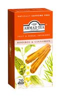 Ahmad Tea porcovaný ovocný čaj Rooibos a cinnamon přebal ALU 20x1,5g